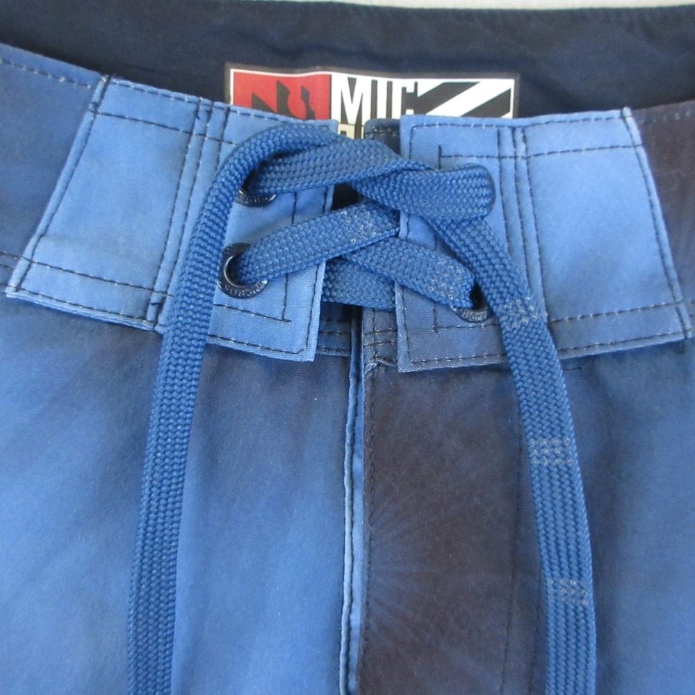 Micros Board Shorts Mens 30 NWT Blue Tie Dye 4-Way Stretch Pockets Surf Swim - Picture 3 of 12